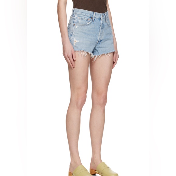 Agolde Parker Vintage Denim Shorts - Picture 2 of 11